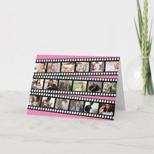 Photo Collage Film Strip Personalized DIY Custom Card