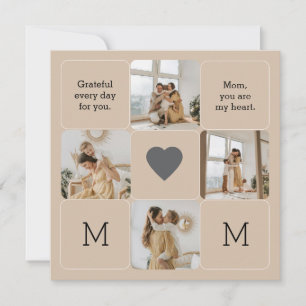 Photo Collage for Mom - Greeting cards