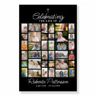 Photo Collage Funérailles Célébration de la vie Bi