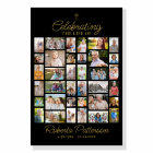 Photo Collage Funérailles Célébration de la vie Bi