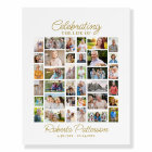 Photo Collage Funérailles Célébration de la vie Bi