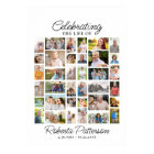 Photo Collage Funeral Celebration of Life Welcome