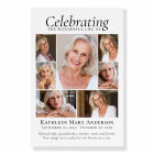 Photo Collage Funeral Welcome Sign 