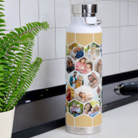Photo Collage Geometric Hexagon 28 Picture 22oz