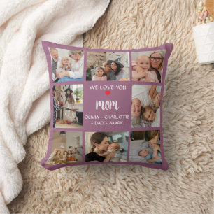Photo Collage Gift Pillow For Mom - Album Photo