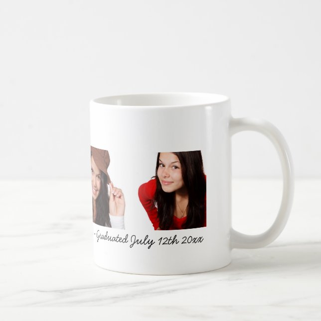 Photo Collage Graduation Custom DIY Coffee Mug (Right)
