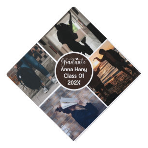  Photo Collage Graduation Template Cap Topper
