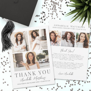 Photo Collage Graduation Thank You Card