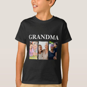 Photo Collage Grandma D Family _1  T-Shirt