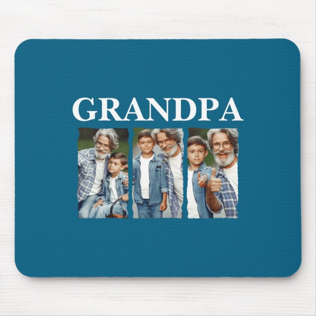 Photo Collage Grandpa D Gift  Mouse Pad (Front)