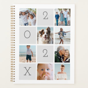 photo collage grid yearly planner