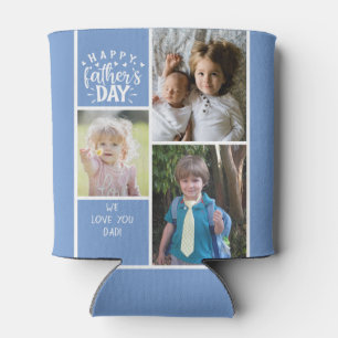 Photo Collage Happy Father's Day Can Cooler