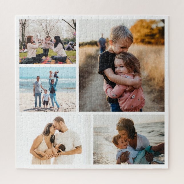 Photo Collage Ideas For Gifts Create 5 Photos Jigsaw Puzzle (Vertical)
