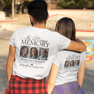 Photo Collage In Loving Memory Memorial T-Shirt