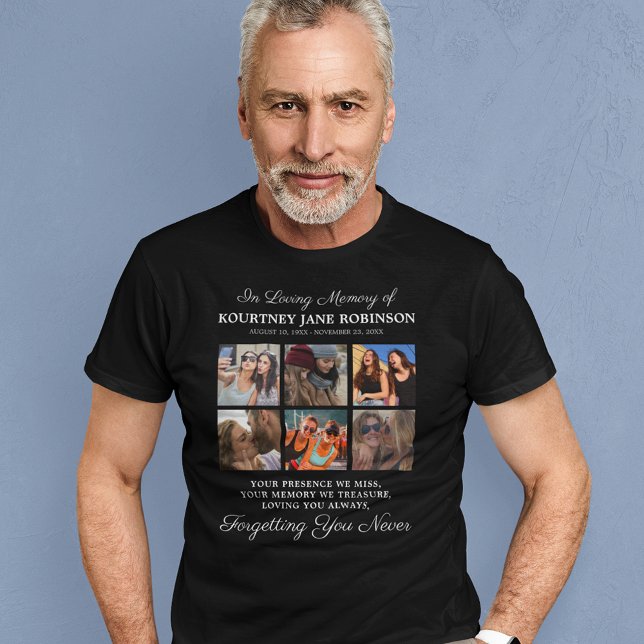 Photo Collage In Loving Memory Memorial T-Shirt (Creator Uploaded)