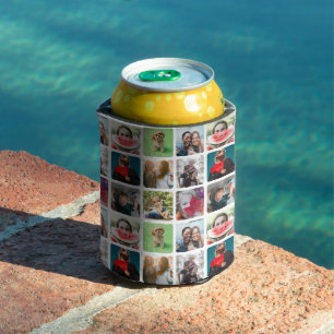 Photo Collage instagram Keepsake  Can Cooler