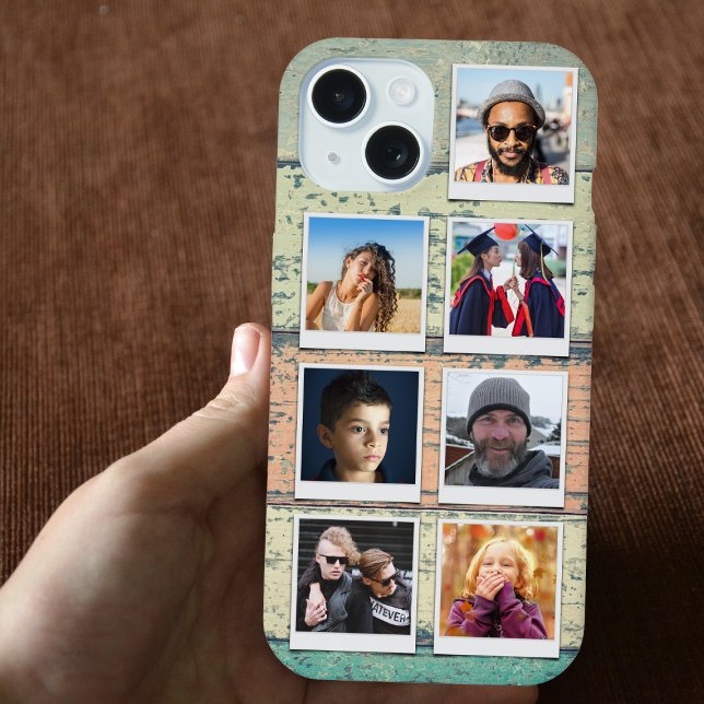 Photo Collage iPhone 15 Case (iPhone case with 7 custom photos)