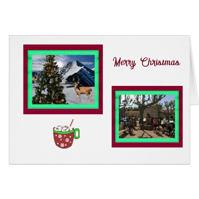 Photo Collage Joyeuse Carte de Noël (Devant horizontal)