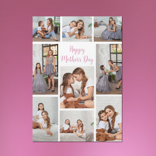 Photo Collage Magnet Card de la Fête des Mères