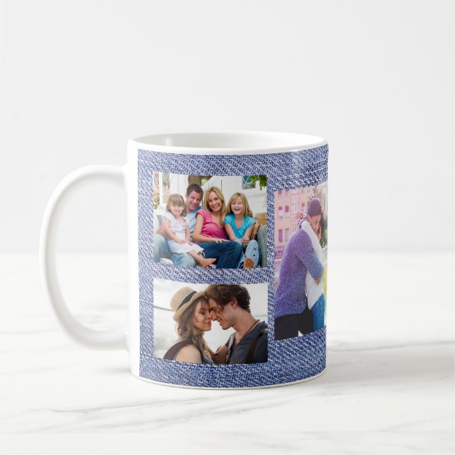 Photo Collage Make Your Own Coffee Mug (Left)