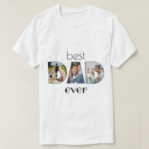 Photo Collage -meilleur T-shirt DAD