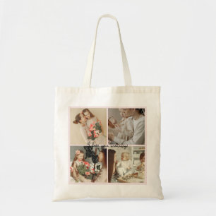Photo Collage & Message - Personalized Gift Tote Bag