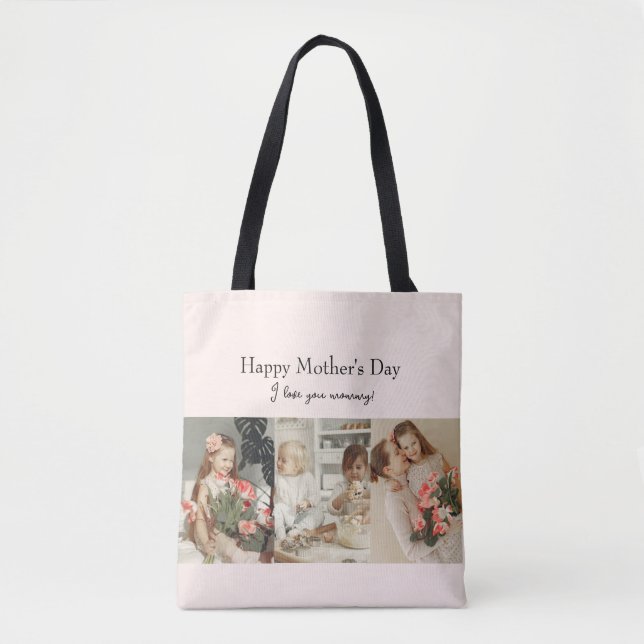 Photo Collage & Message - Personalized Gift |  Tote Bag (Front)