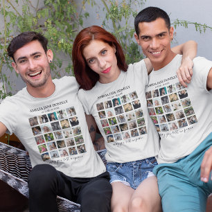 Photo Collage moderne en mémoire d'amour T-shirt