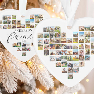 Photo Collage moderne et élégant du coeur de la fa