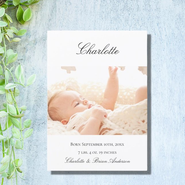 Photo collage new baby welcome birth  announcement (Creator Uploaded)