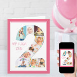 Photo Collage Number 2 Girl's 2nd Birthday Card<br><div class="desc">Unique and personalized 2nd birthday photo card for a little girl. The photo template is set up for you to add your favourite pictures to this number 2 photo collage plus an extra special photo inside. You can also add her name to the front and customize the birthday greeting inside....</div>