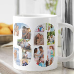Photo Collage Number 30 - 30th Birthday Large Coffee Mug<br><div class="desc">Personalized Giant Mug for 30th Birthday. Create your own photo collage using your favourite photos. Your photographs will automatically display in the shape of the number 30 on both sides of the mug. The photo collage holds a mixture of square, portrait and landscape pictures to give you good flexibility of...</div>