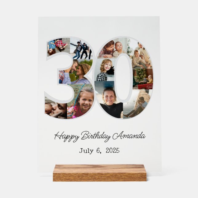 Photo Collage Numéro 30 - 30e anniversaire (Recto)
