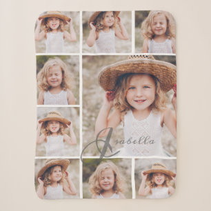 Photo Collage of Memories Sherpa Blanket