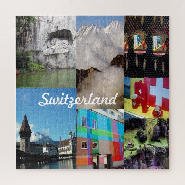 Photo Collage of Switzerland Jigsaw Puzzle (Vertical)