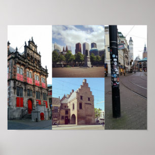 Photo collage of The Hague 1 Poster