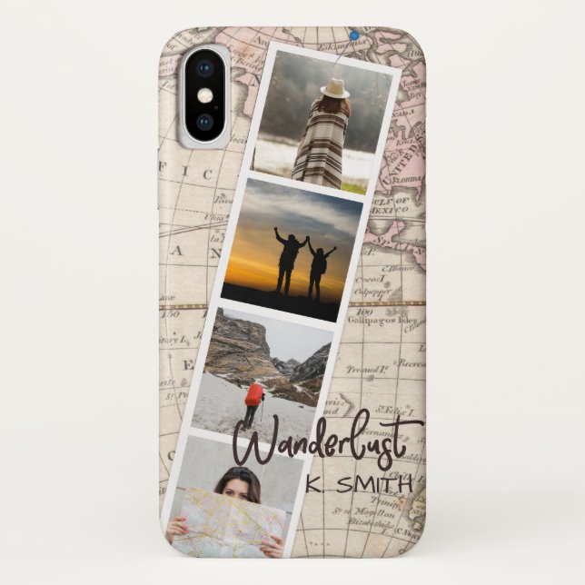 Photo Collage of Travel Memories. Wanderlust. Case-Mate iPhone Case (Back)
