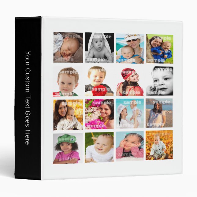 Photo Collage Personalized Binder (Front/Spine)