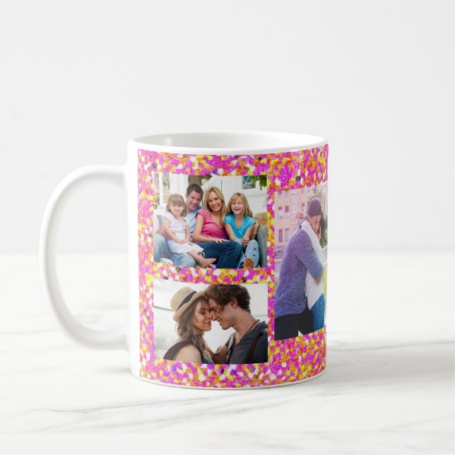 Photo Collage Personalized Coffee Mug (Left)