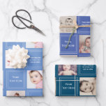 Photo Collage Personalized Template Wrapping Paper Sheet<br><div class="desc">Customizable gift wrap paper - you can add your own photos and text .. personalized wrapping paper roll from Ricaso - designed with spaces for your own photographs wrapping paper sheets from Ricaso</div>