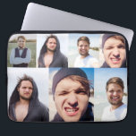 Photo Collage Put Your Face On a Laptop Sleeve<br><div class="desc">Make a laptop sleeve that's truly one of a kind when you add your face (or any photos you like) to this computer case. It has an all over collage print that's ready to be customized with up to 4 photos. The collage is best suited to vertical oriented or portrait...</div>