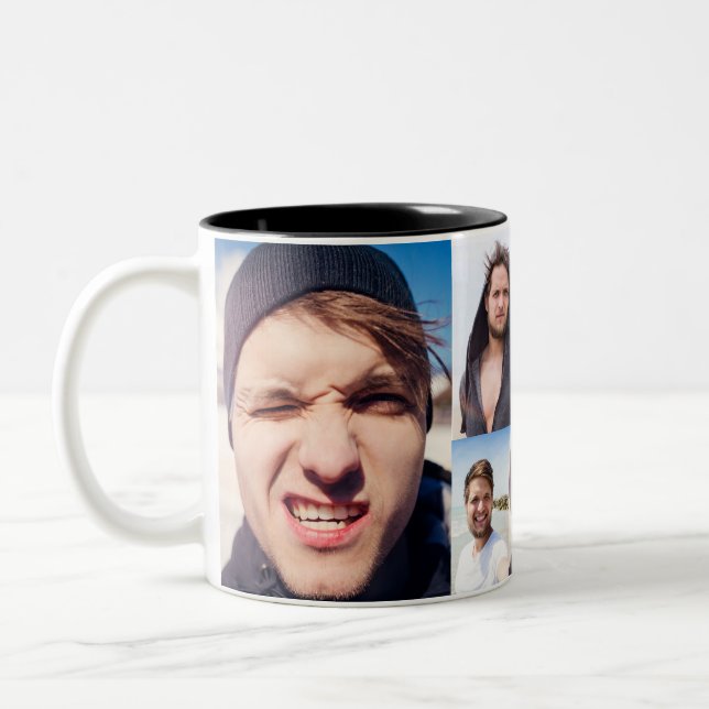 Photo Collage Put Your Face On a Mug (Left)