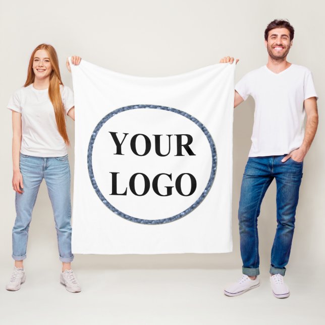 Photo Collage Retro Pattern Personalized Template  Fleece Blanket (In Situ)