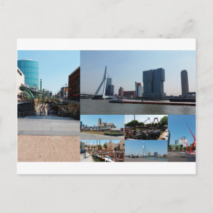 Photo collage Rotterdam 3 Postcard