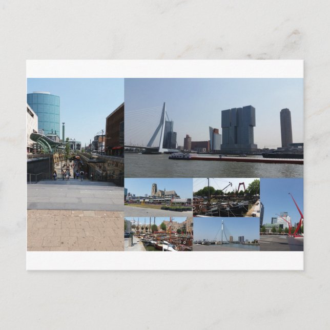 Photo collage Rotterdam 3 Postcard (Front)