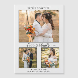 Photo Collage Script Mariage Magnet Merci