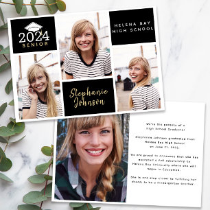 Photo Collage Senior Graduation Announcement