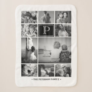 Photo Collage Sherpa Blanket