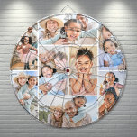Photo Collage Simple Elegant Picture Dartboard<br><div class="desc">This personalized dart board features a simple 8-photo collage, making it a fun and meaningful keepsake for any occasion. Each photo slot lets you showcase favourite memories—whether it’s family moments, vacation shots, friends, pets, or anything else that brings a smile. A great gift for Father’s Day, Mother’s Day, birthdays, Christmas,...</div>