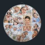 Photo Collage Simple Elegant Picture Dartboard<br><div class="desc">This personalized dart board features a simple 8-photo collage, making it a fun and meaningful keepsake for any occasion. Each photo slot lets you showcase favourite memories—whether it’s family moments, vacation shots, friends, pets, or anything else that brings a smile. A great gift for Father’s Day, Mother’s Day, birthdays, Christmas,...</div>